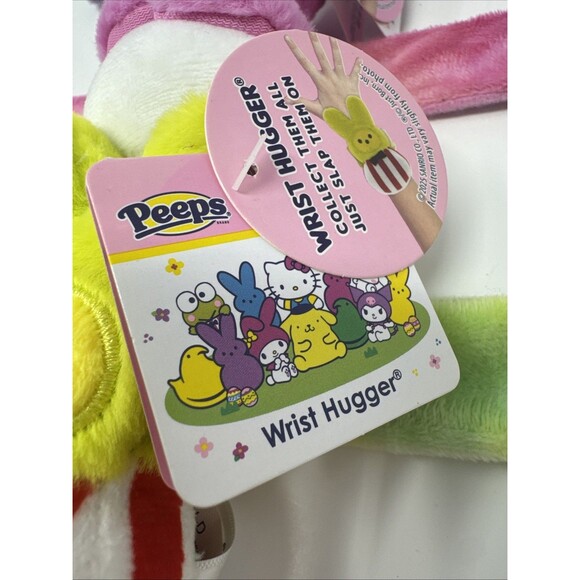 Peeps X Hello Kitty & Friends Wrist Huggers Easter Plush Slap Bracelet Set 4 NWT - Picture 6 of 10